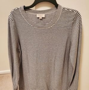 Stripped black and white Loft sweater